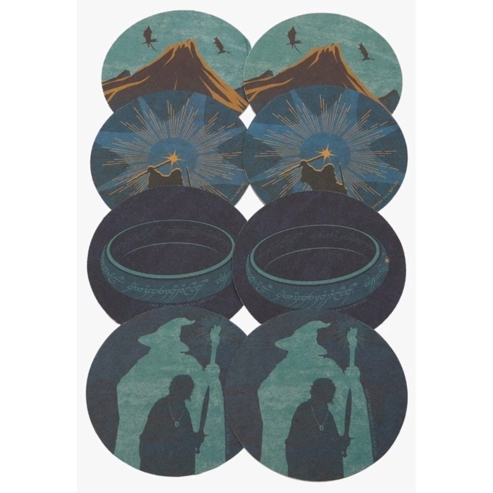 Lord of the Rings Coasters for Drinks LOTR Coasters Set Of 12 Novelty Pulpboard‎